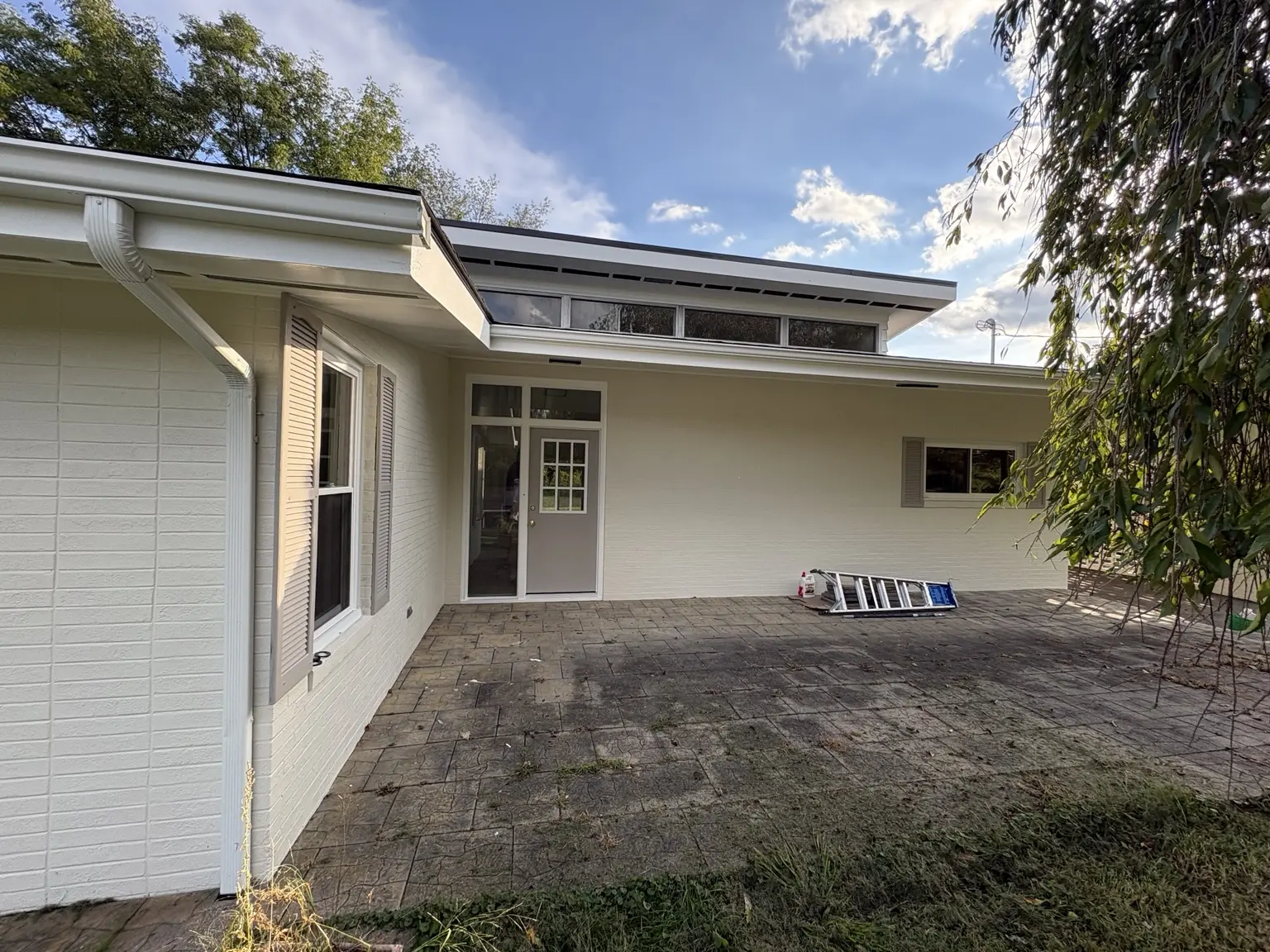 Rear exterior after the Shoji White transformation